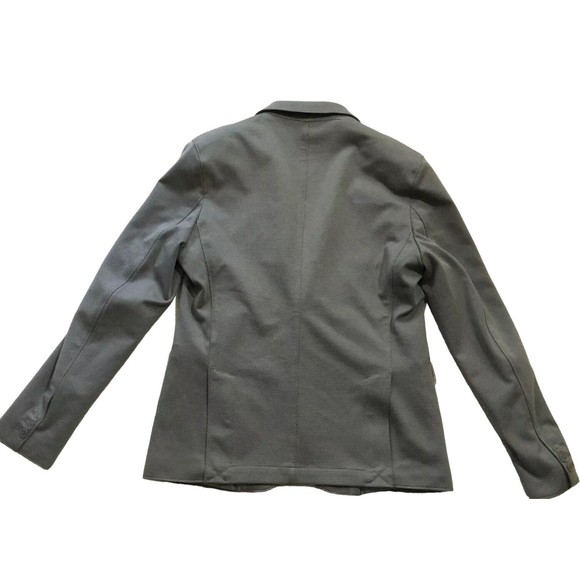 Haight And Ashbury Studio Canada Hopsack Blazer Size 38 Stretch Knit Cotton Dot - Picture 6 of 15